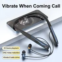 EARDECO-auriculares inalámbricos con vibración para caminar, cascos con graves, Bluetooth, Control Ai, sonido Hifi, Bluetooth, con micrófono