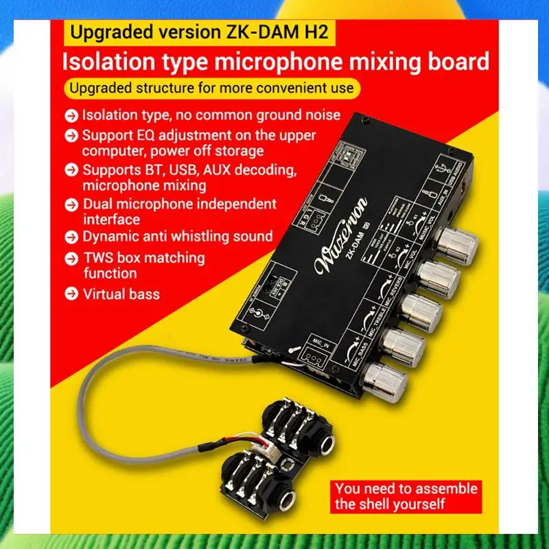 

Pre-Stage Effector Karaoke Reverb Board With Bluetooth USB Decoding Support TWS Pair Connection-ABPS