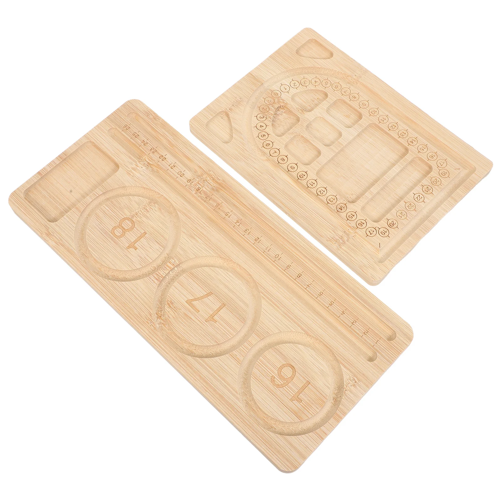 

2pcs Bracelet Beading Tray Bamboo Bead Design Board For Jewelry Making Bead Sorting Storage Diy Craft Panel Tools