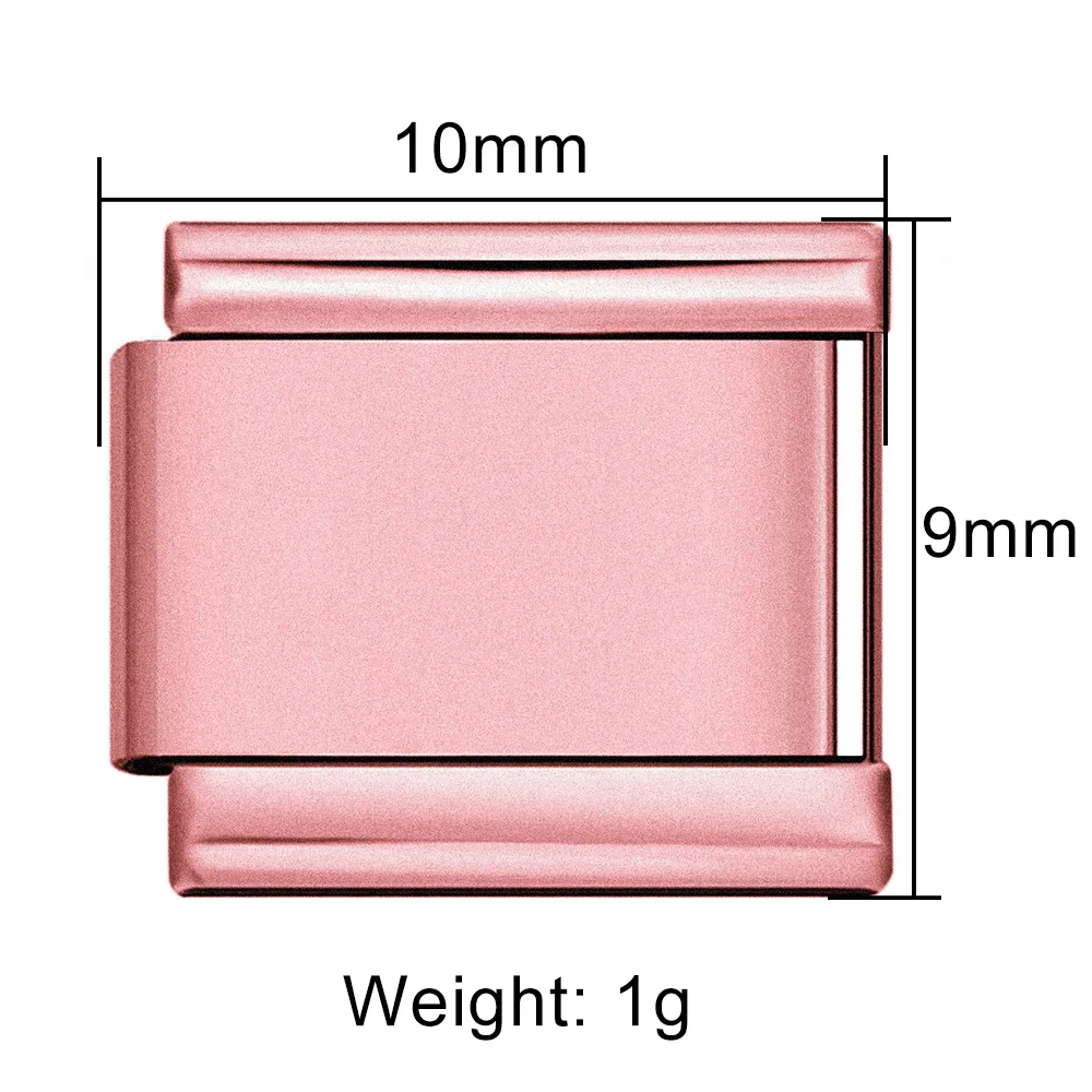 1 Stück Neue Mode Damen Herren Bunter Einfacher Italienischer Charm-Anhänger Passend für 9mm Edelstahl-Armband DIY Perlen Schmuck Geschenke – Detail 3