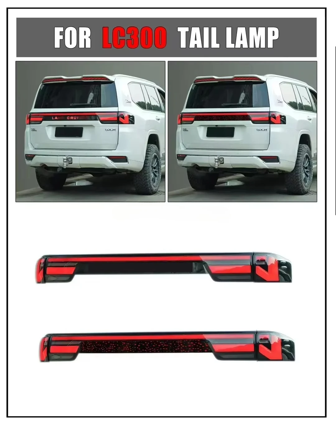 Body Kit LED Rücklicht Rücklicht für TOYOTA LC300