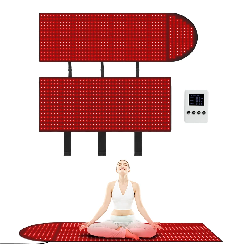 Professional red light treatment pad: 1196 dual-wavelength LED lights (660nm and 850nm), large-size home body pad