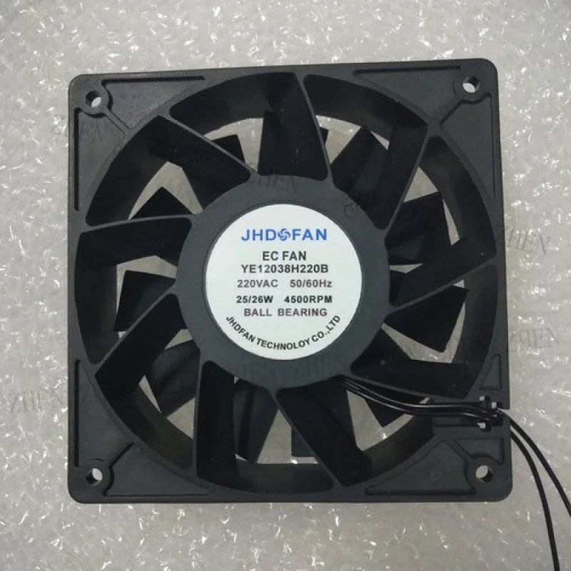 

Y 1PCS New for JHD FAN YE12038H220B AC220V 25/26W 2-wire Axial Cooling Fan # QW.