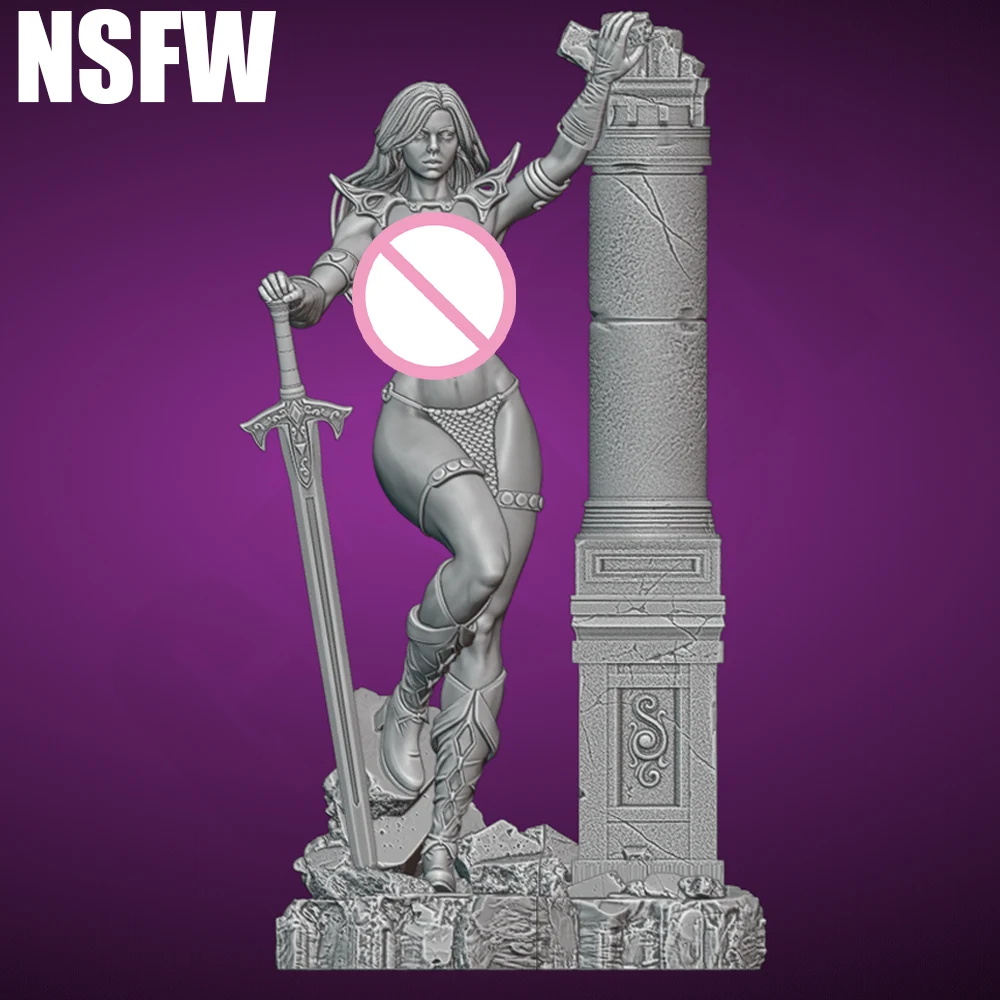 Sexy Lady Sonja NSFW Kit de modèle en résine non assemblé poupée imprimée 3D 1/24 figurine non peinte Statue GK ensemble de jeu adulte à collectionner pour