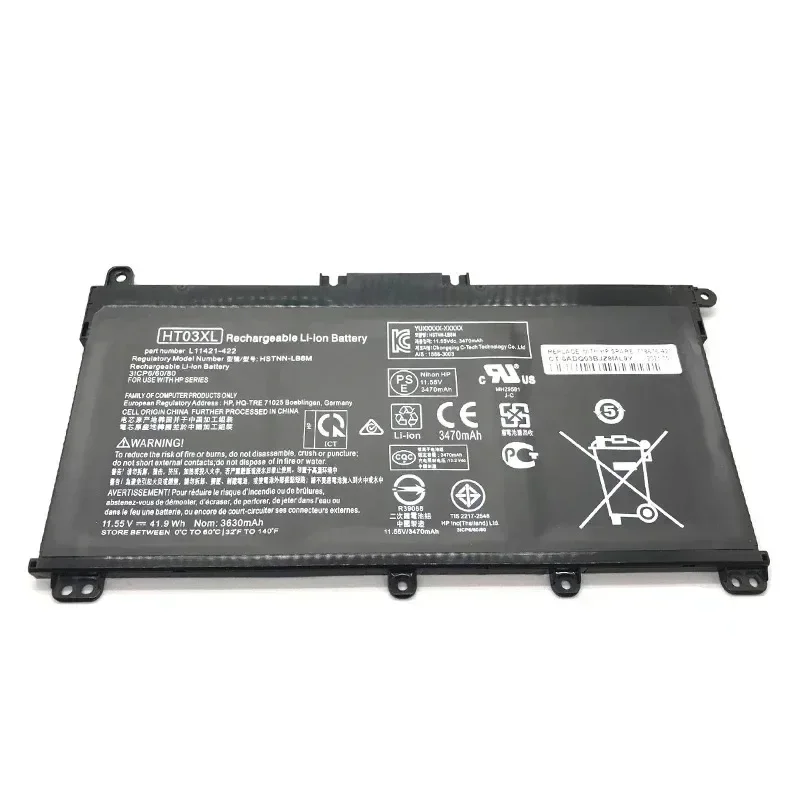 VBCX  Genuine HT03XL Laptop Battery For HP Pavilion 14-CE0001LA 14-CE0014TU 14-CE0010CA HSTNN-LB8L L11421-421 250 255 G7 Series