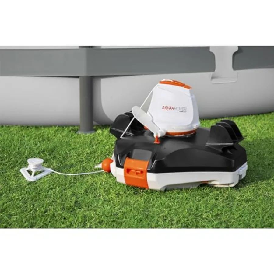 Draadloze robotstofzuiger voor zwembaden met directioneel jetsysteem LED-licht Watersensoren Flowclear Aquarover 58623E Transpa