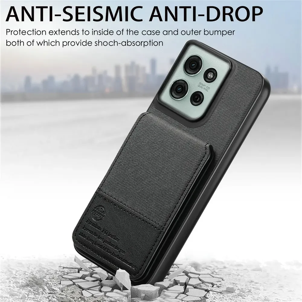 Flip Wallet Card Slot Ständer Halter Fall für Motorola Edge 60 50 Fusion 60S 40 Neo Moto G 2025 G85 G75 Leder stoßfest Abdeckung – Detail 3