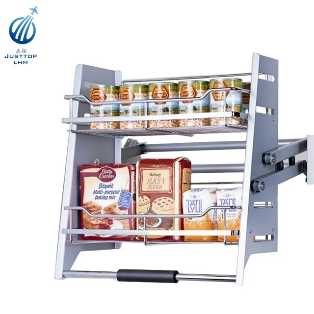 Kitchen elevator pull down storage baskets elevator basket