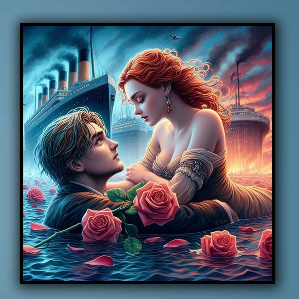 Romantic Classic Eternal Love diy diamond painting new 2025 Full Diamond Art jewelry cross stitch Embroidery portrait Home Decor