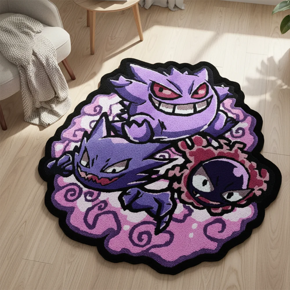 Anime Pokemon Rug, Gengar Haun - Accessories For Your Gaming Room 评论和价格