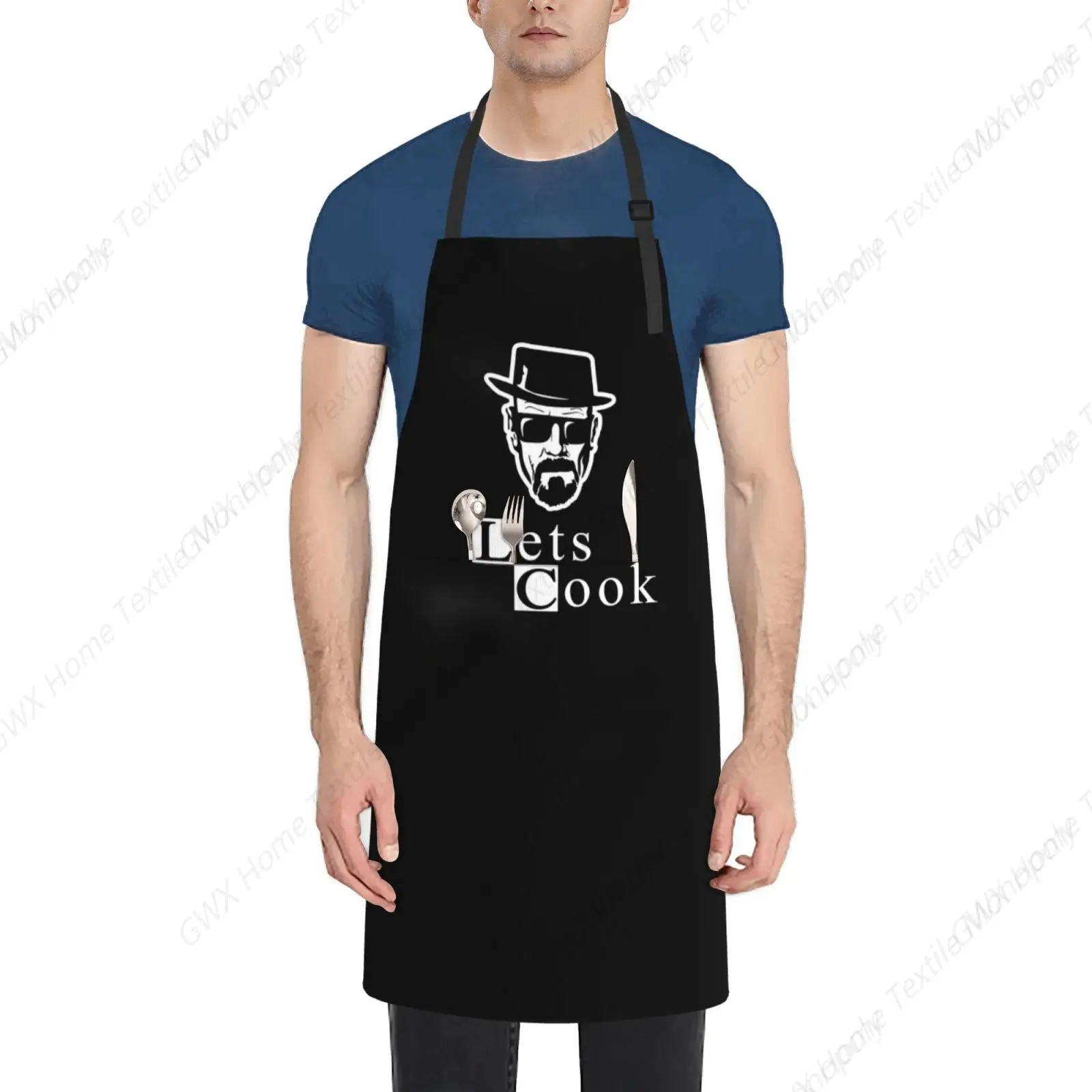 Black Funny Aprons for Men, Dad, Husband - Birthday, Father’s Day Grilling Gifts for Papa, Husband Kitchen Cooking Chef Apron