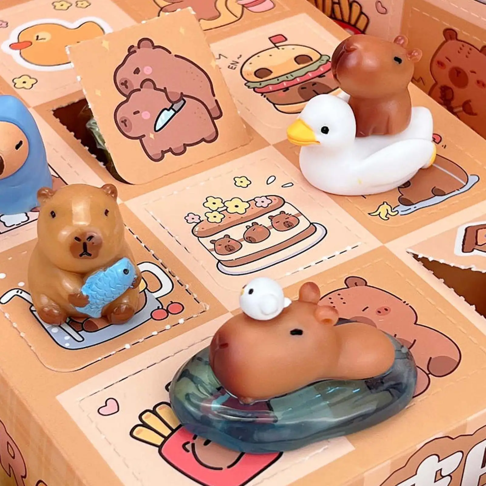 

Фигурка капибары, настольное украшение, детский сюрприз, награды, милые коллекционные предметы с животными для классной комнаты, призы, украшение для дома