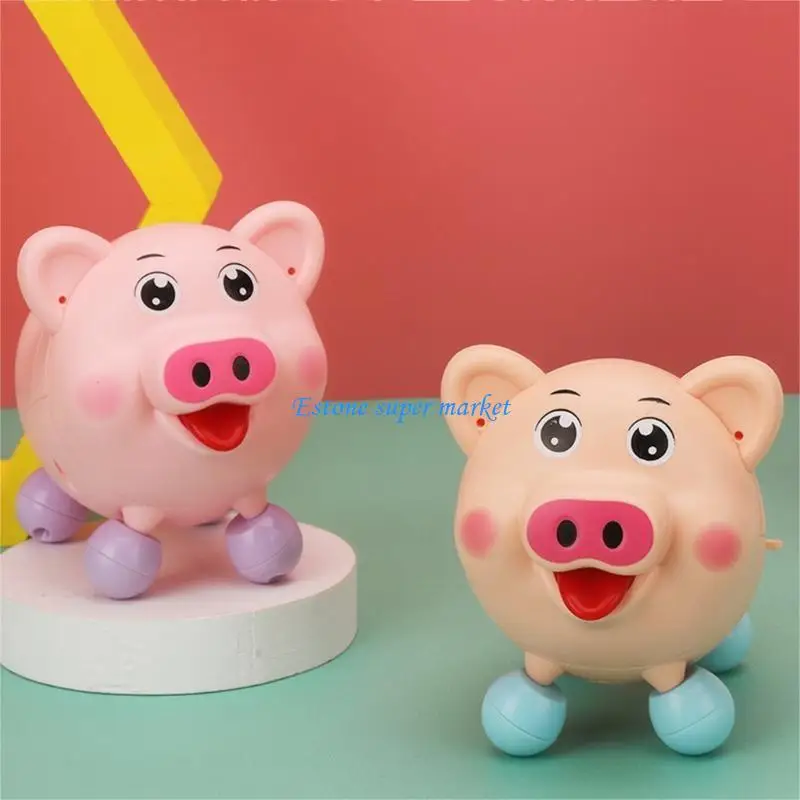 090B ความแปลกใหม่ของเล่นหมูเดินสำหรับเพลงส่องสว่างอัจฉริยะ Jiggly Electric P