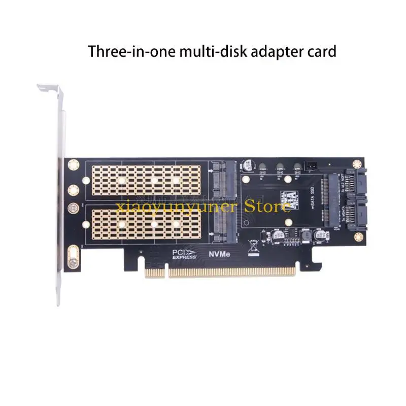 

P9JB Computer B+M для ключа MSATA PCI-E Card Card для M.2 NVME для PCI-E 4X Три в расширении CAR Adapter