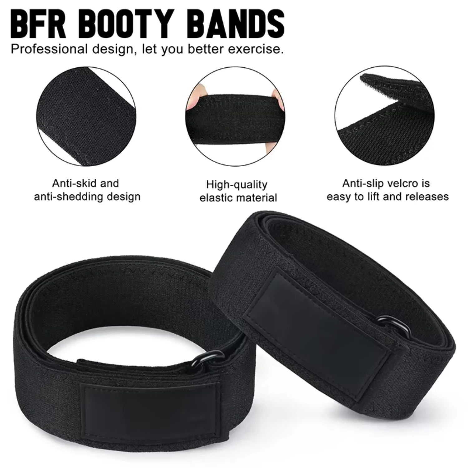 Gluteal resistance band Muscle Training Fitness Resistance Bands Workout Your Butt Thigh Arm BFR Gluteal Occlusion Bands