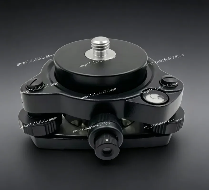 Black Tribrach Optical Plummet Fixed Adapter 5/8X11 Thread for Total Station GNSS Trimble Surveying