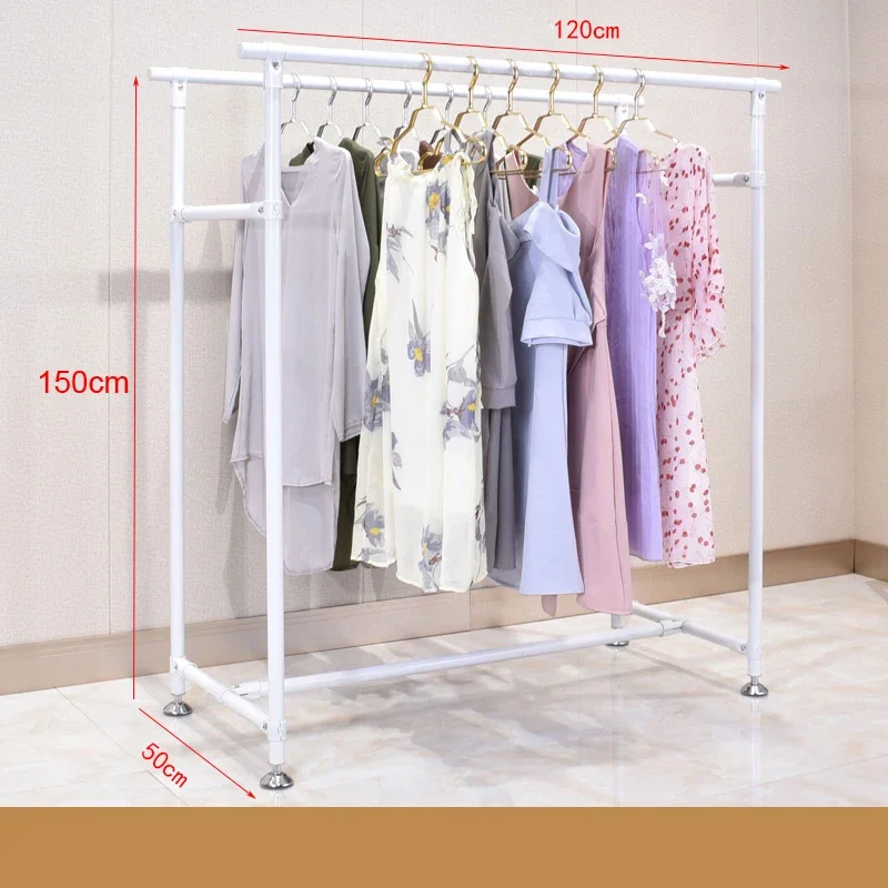 Standing Heavy Duty Metal Hanging Garment Clothes Rack for Retail