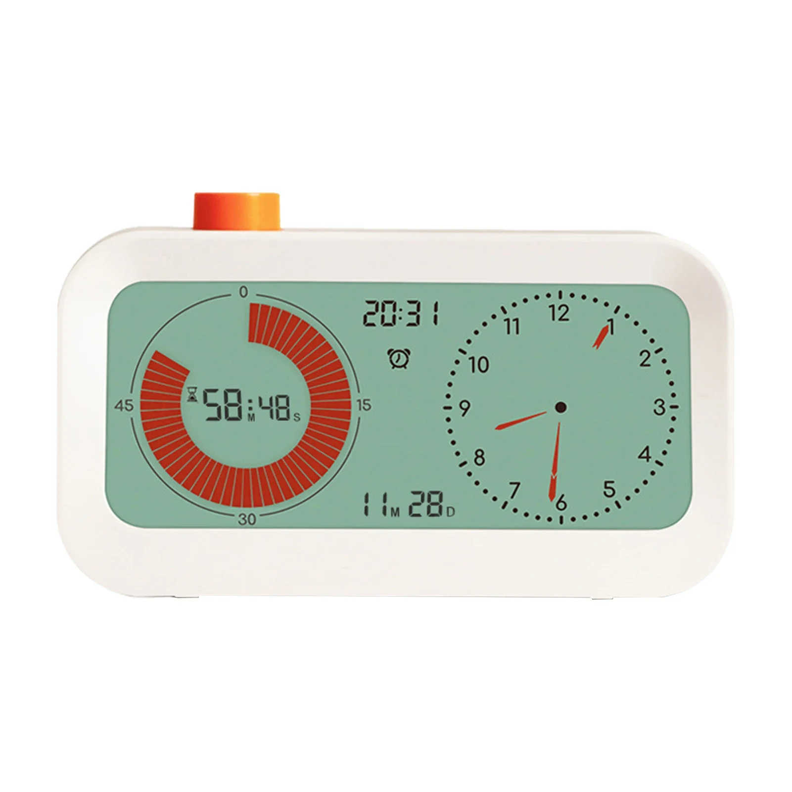 Electronic Digital Visual Timer Kitchen Count Up/Down Function Alarm Calendar Display Clock Snooze Setting Time Management Tool