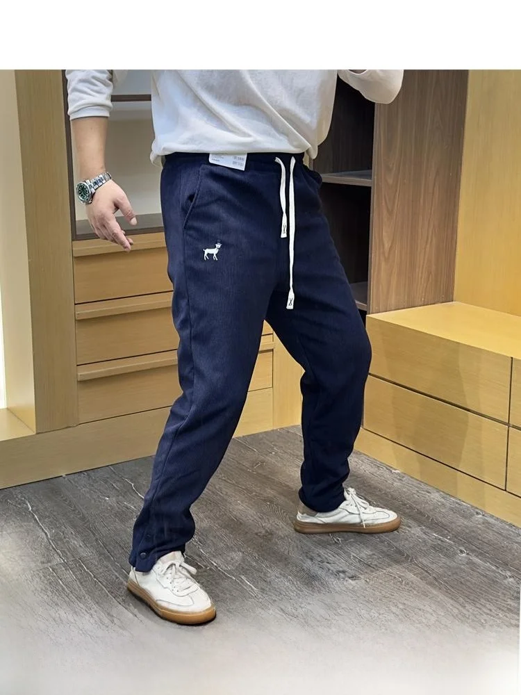 

Thiened Corduroy Cosite Fce Повседневные брюки на подкладке Молодежные длинные прямые брюки Vitali Sle для осеннего сезона