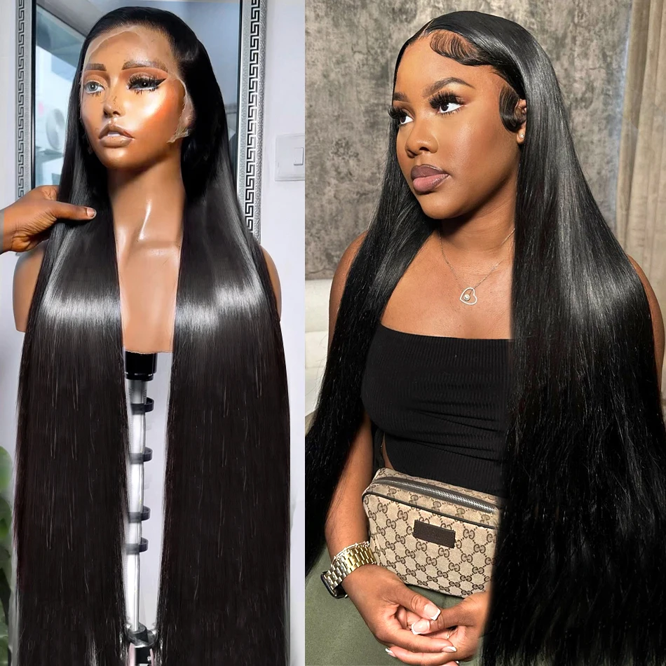 IRoshion Bone Straight Lace Front Wigs Human Hair Natural Hairline Pre Plucked 13x4 Lace Frontal Human Hair Wig For Women image 5