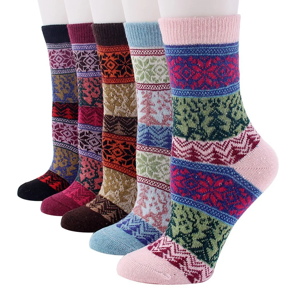 

New Christmas Tree Women's Socks Rabbit Wool Socks