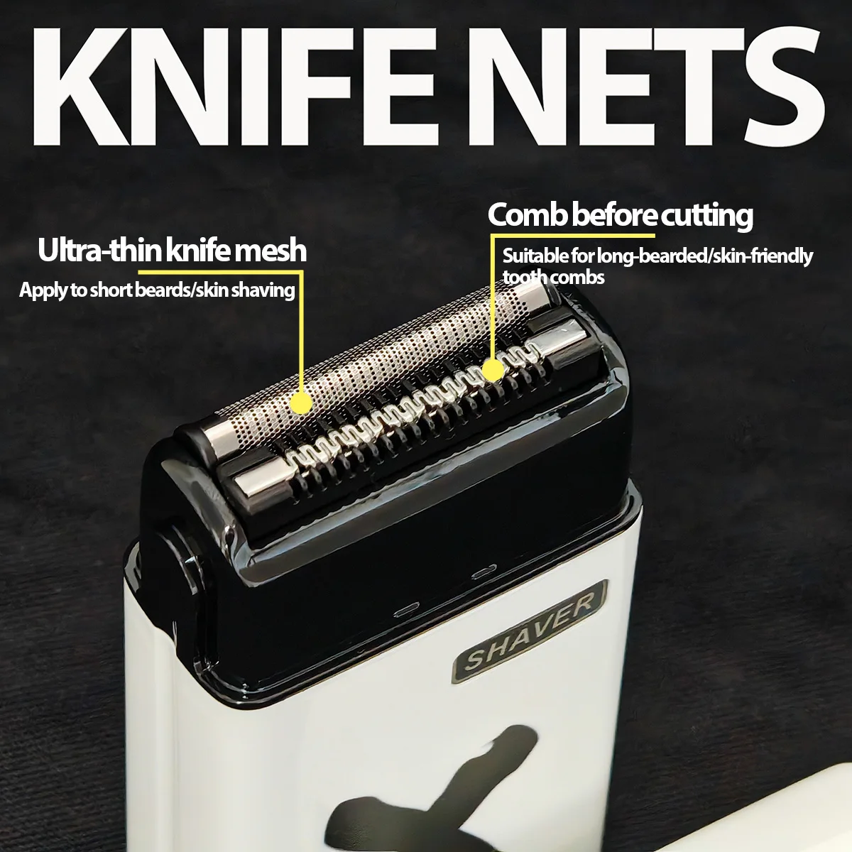 BRDCLIP FK-701 Waterproof Professional Electric Shaver Reciprocating Dry Wet Two Shave Beard Hair Trimmer image 4