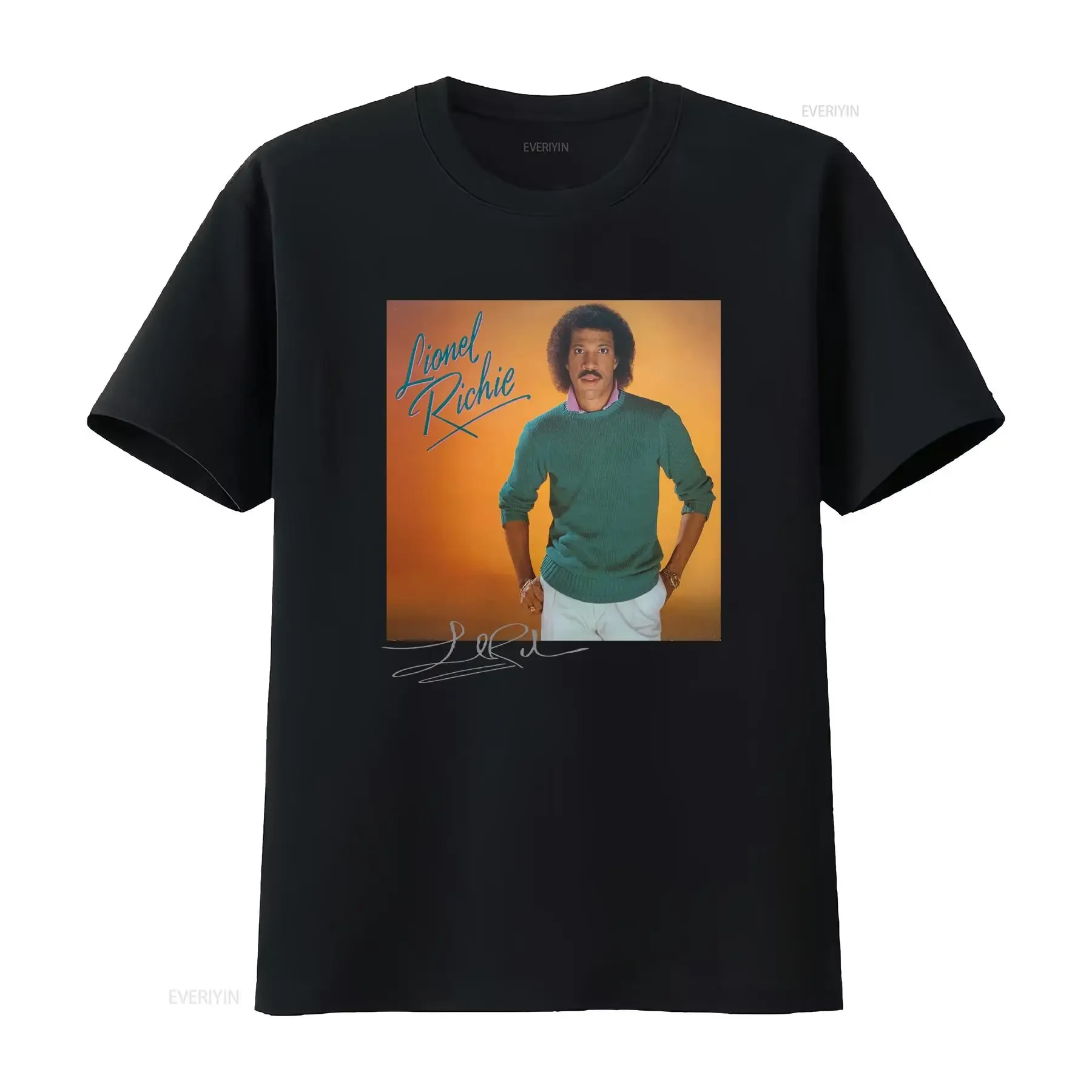 

Lionel Richie vinyl record Signature T shirt All Size S to 5XL TP268 vintage Washed Top For Everyday Wear Comfortable Versatile