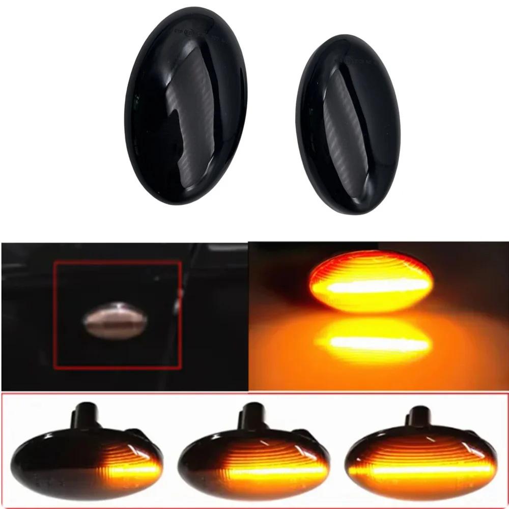 New Car LED Dynamic Repeater Fender Side Marker Light Turn Signal Indicator For Subaru Impreza GD GG Liberty Forester SF SG SH