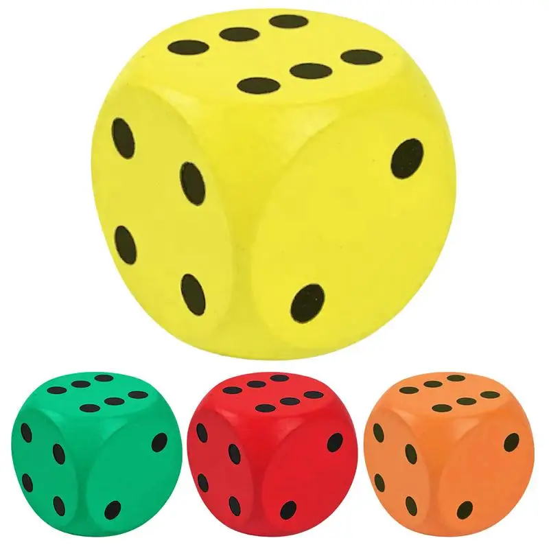 

15cm Jumbo Big Playing Dice Large Foam Classroom Dice Soft Math Teaching Board activity Games children's play toys birthday gift