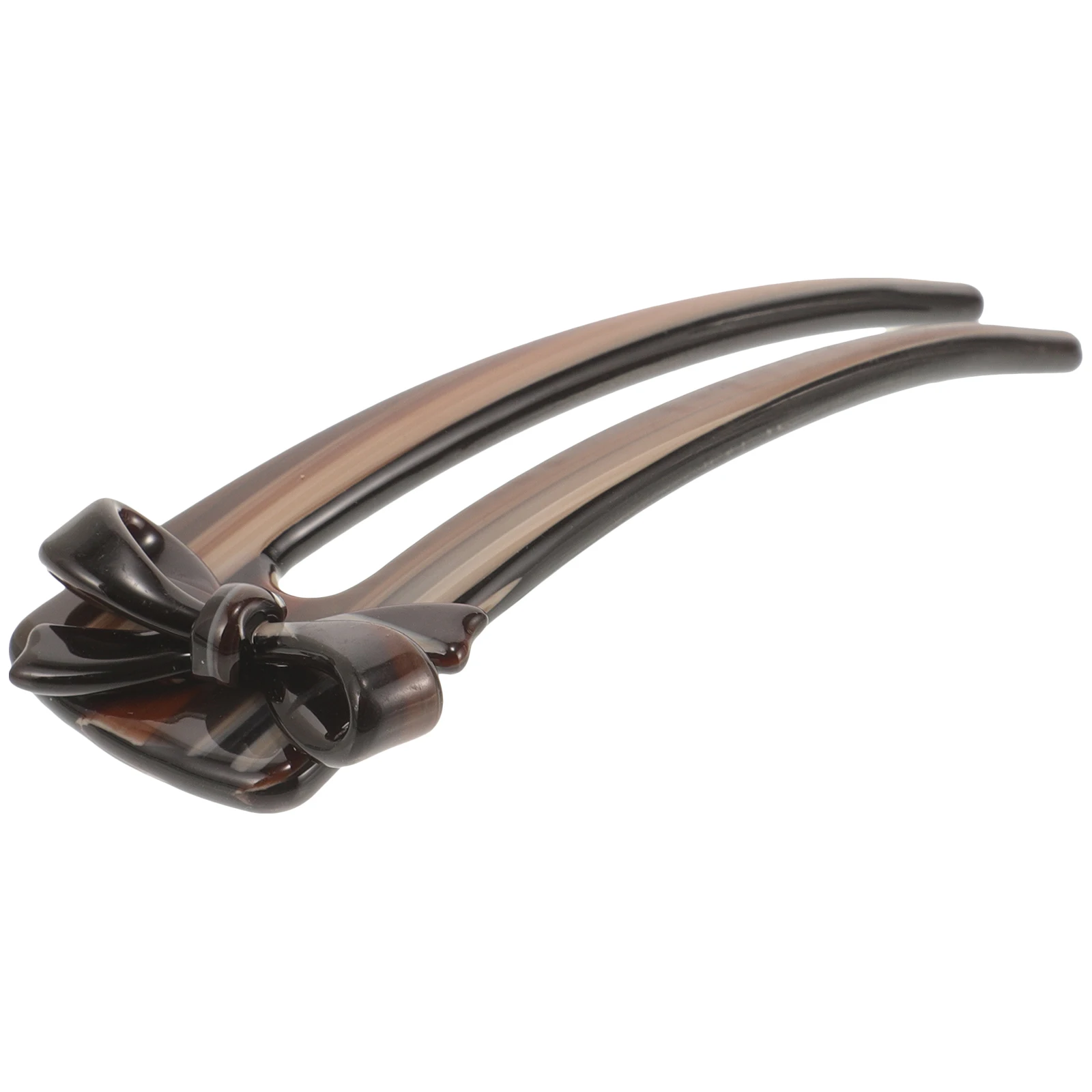 

Vintage Hairpin Acetate Bow U Shaped Decorative Girls Women Hair Pins Buns Simple Stylish Comfortable Matching All Hair Styles