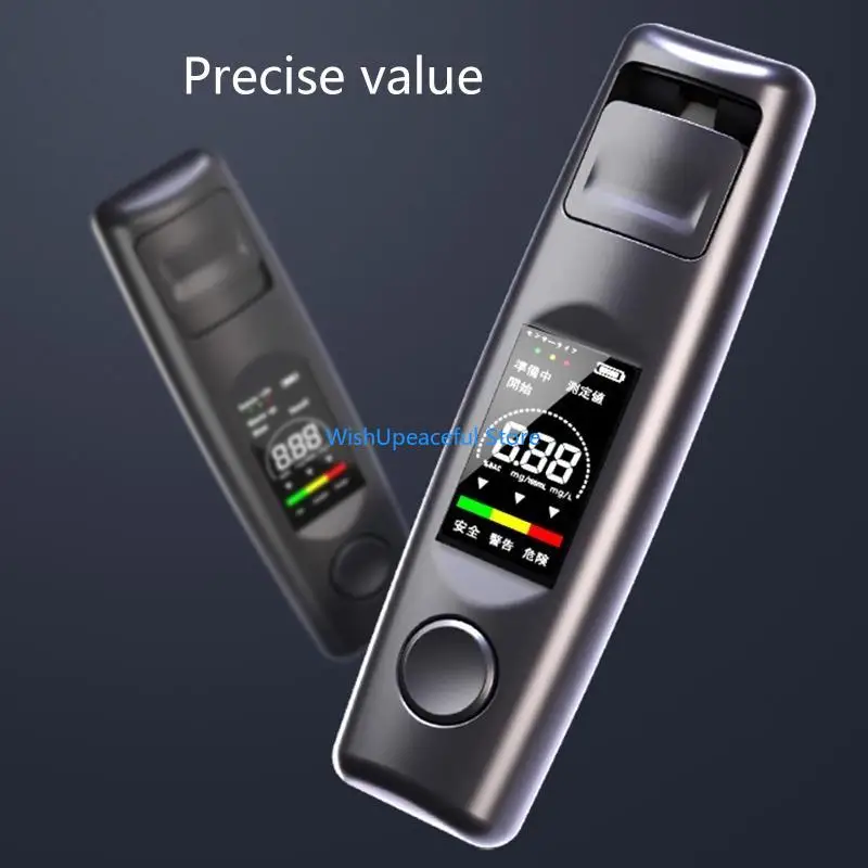 34YA High Accuracy BreathBrealyzer Portable LCD Screen Long for Time Standby Breathal
