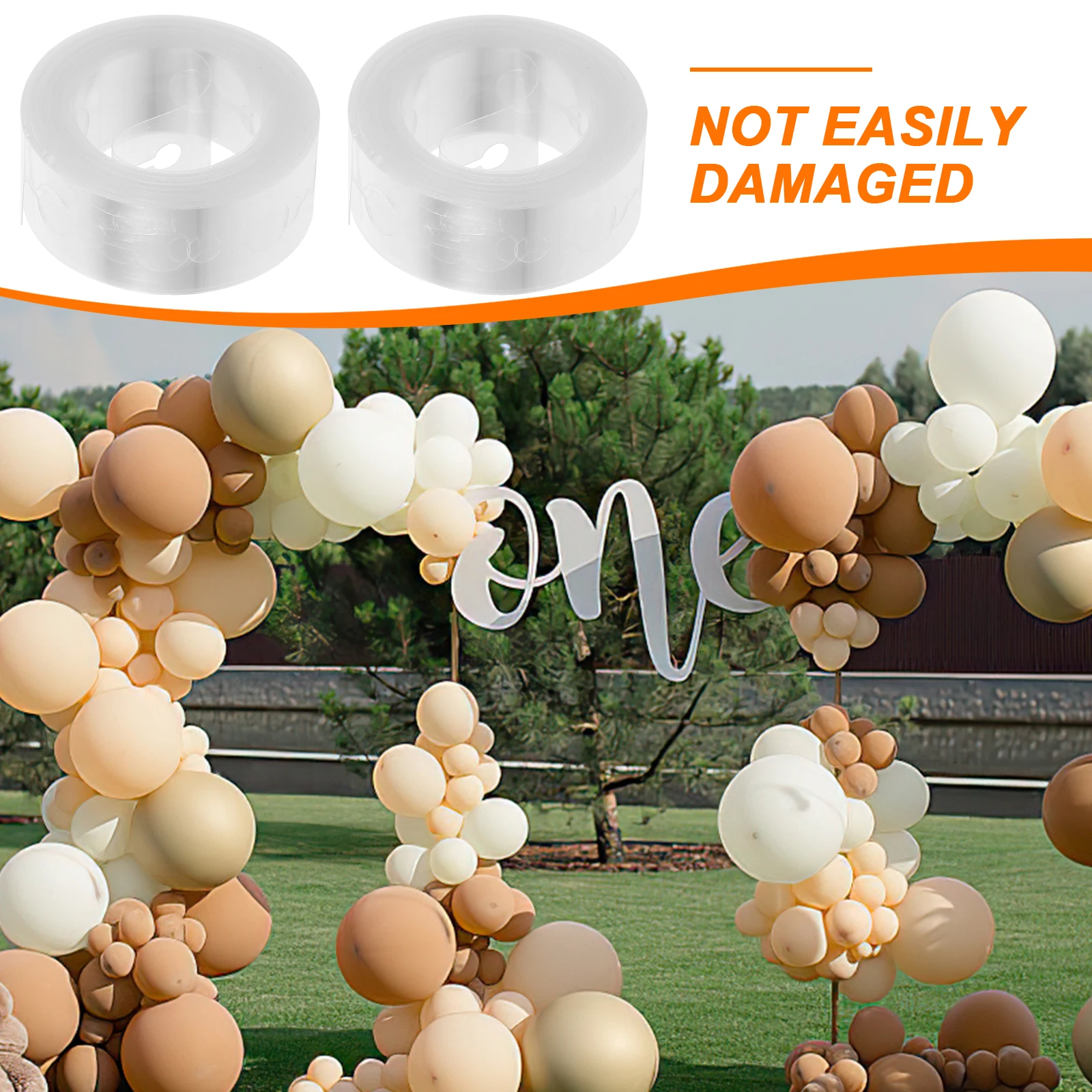 

10Pcs Clear Balloon Arch Strips Double Hole Design Balloon Connecting Strips Party Wedding Birthday Garland Chain Decoration
