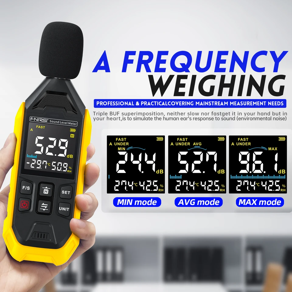 FNIRSI FDM01 Noise Measuring Instrument Sound Level Meter Digital