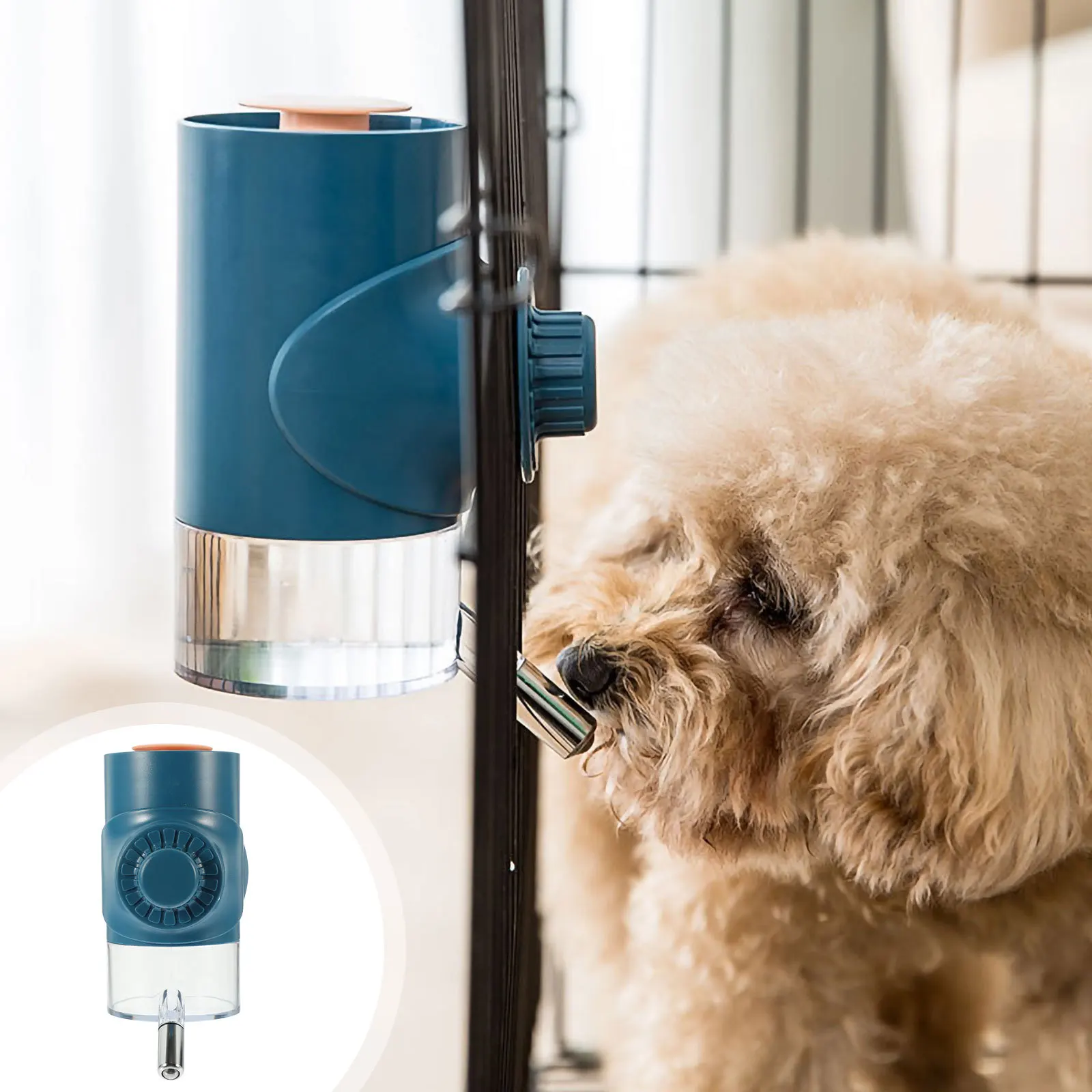 

Hanging Dog Water Dispenser Pet Water Bottle Leak Proof Small Pet Feeder Stable Creative Design No Spill Hanging Dog Bottle