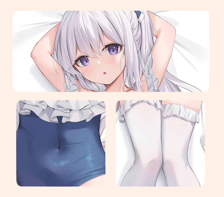 Tsukiyuki Miyako Blue Archive Anime Otaku Body-size Pillows Double-sided Hugging Body Dakimakura Pillow Case Cartoon Cushions