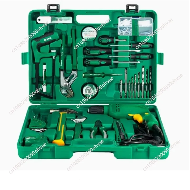 58 Pieces Building Installation Multifunctional Household Manual Home Repair Hardware Toolbox