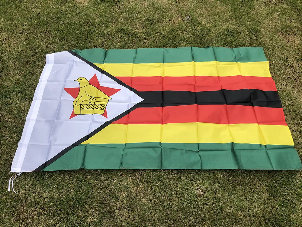 Bandera Zimbabwe polyester decoración 90x150 cm - imagen 3
