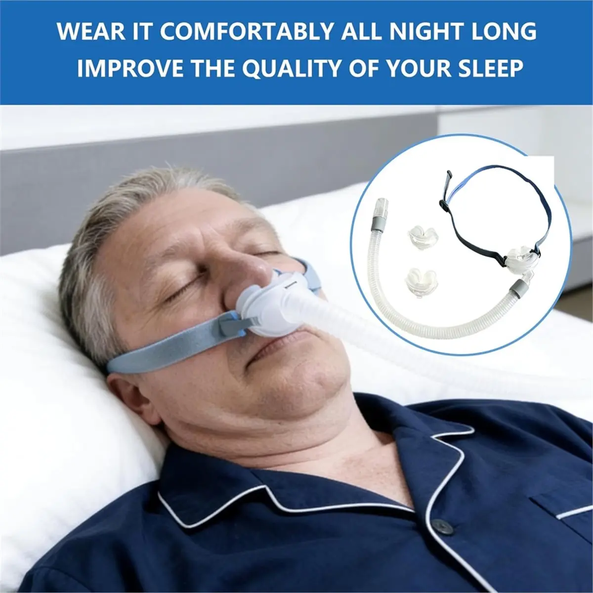 DT127 TO Replacement Set for P10 - Includes Head Strap, Nasal Cushion (S/M/L) and Frame System, Supply Kit