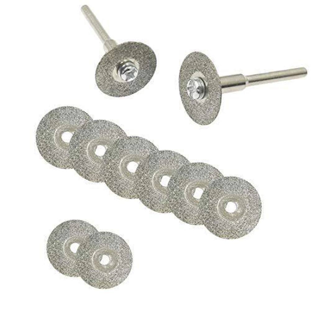 12Pcs/set 18mm Diamond Cutting Disc Circular Saw Blade Glass Tile Metal Cut Off Abrasive Tools For Dremel Rotary Tool