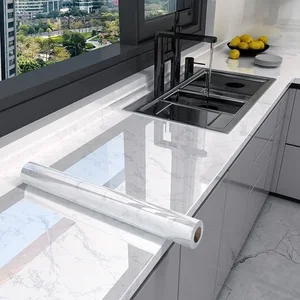 Selbstadhäsiv, wasserdicht, öldes Marmor -Tapete, Küchenaufkleber, dekorative Thermostabilitätsfilm, Heimdekoration, 10 m x 80 cm 10 Hauptverkäufe WASEL Wallpaper Room - №3