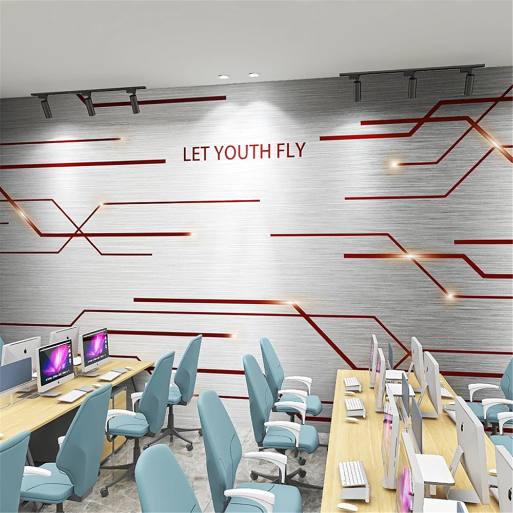 

Custom Technology sense wallpaper living room office cafes esports ktv industrial wind wall stickers wall paper home decorations