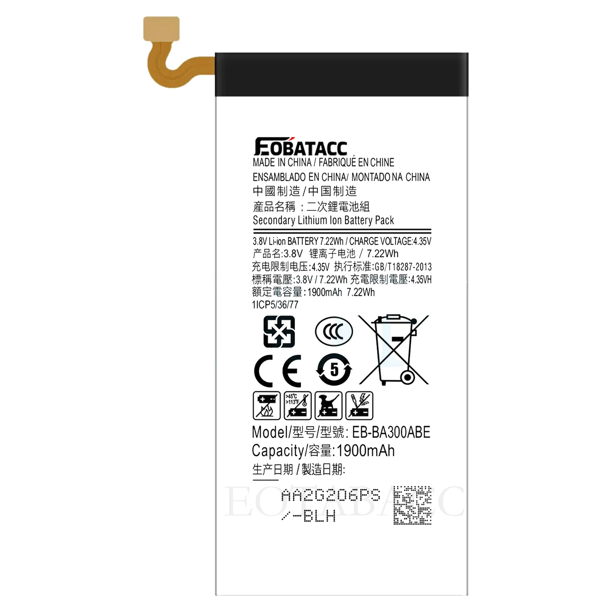 EOATABACC Gloednieuwe EB-BA300ABE Vervangende Batterij Voor Samsung Galaxy GALAXY A3 A300 A3000 A3009 A3-2015 Batterijen Gereedschap