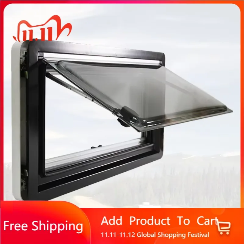 نافذة STLF RV 900X450mm نافذة قافلة الزاوية اليمنى نافذة تخييم من سبائك الألومنيوم مع شهادة E13 #1