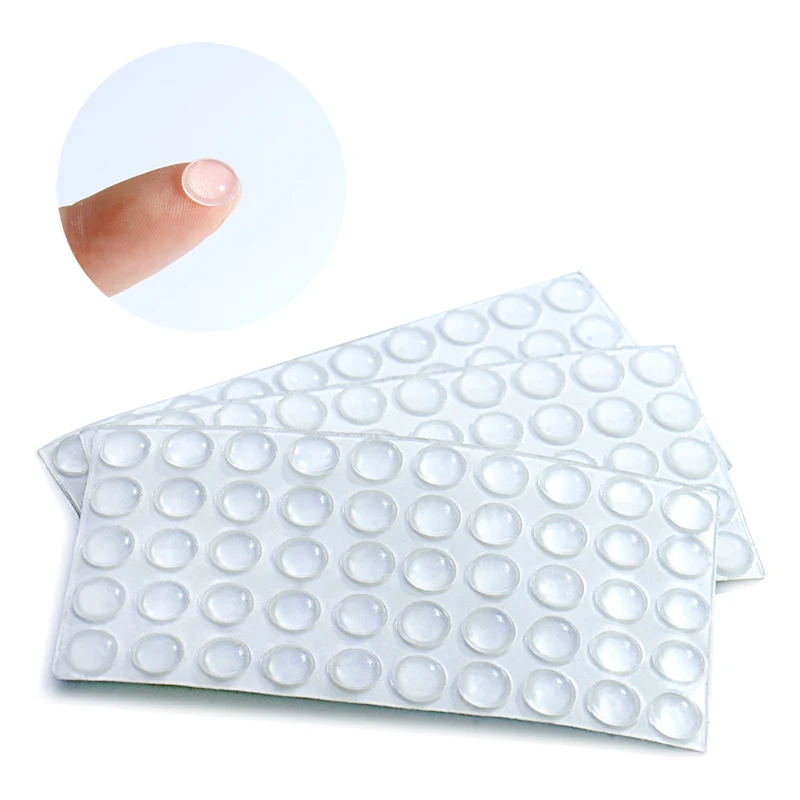 100 plastic cushioning pads, 1/3 inch, noise reduction and collision prevention, used for small items such as water cups