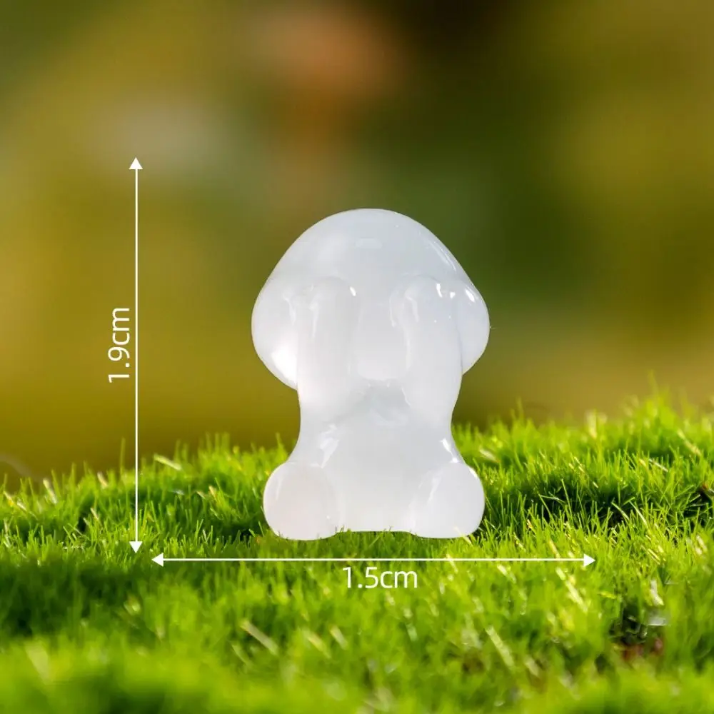 Cartoon Luminous Small People Figurines Glow in Dark Cute People Figurines Miniatures DIY Resin Crafts Little Man Statue