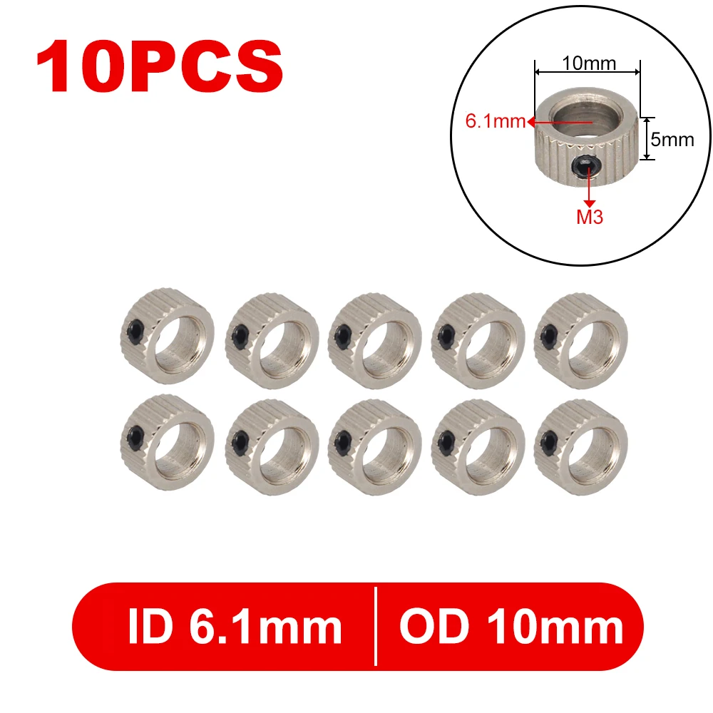 10PCS Metall Rad Lock Kragen Welle Achse Buchse Fahrwerk Stopper 1,6/2,1/2,6/3,1/4,1/5,1/6,1/8,1mm für RC Modell Teile