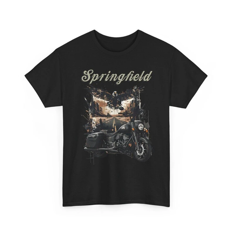 2026 Springfield T Shirt Classic Bagger Tee Thunder Stroke Gift American Touring Top Cotton T-shirt Unisex