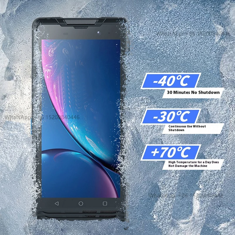 MP02 Industrial Rugged Smart Phone Explosion and Smash Proof with 5G NFC IP68 Level One-Dimensional Two-Dimensional Scanning