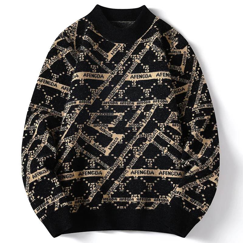 

Autumn Winter New style Men's High-Quality Fashion Trend Sweater Casual Comfortable Warm Sweaters men Three colors available