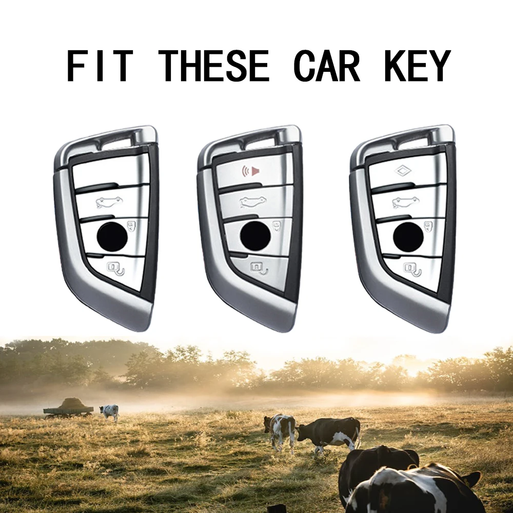 Car Remote Key Case Cover Shell for BMW X1 X3 X5 X6 X7 1 3 5 6 7 Series G20 G30 G11 F15 F16 G01 G02 F48 Accessories